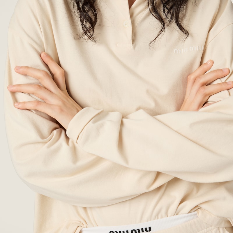 平纹针织马球衫