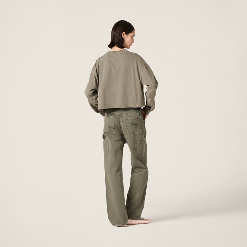 成衣染色平纹针织T恤