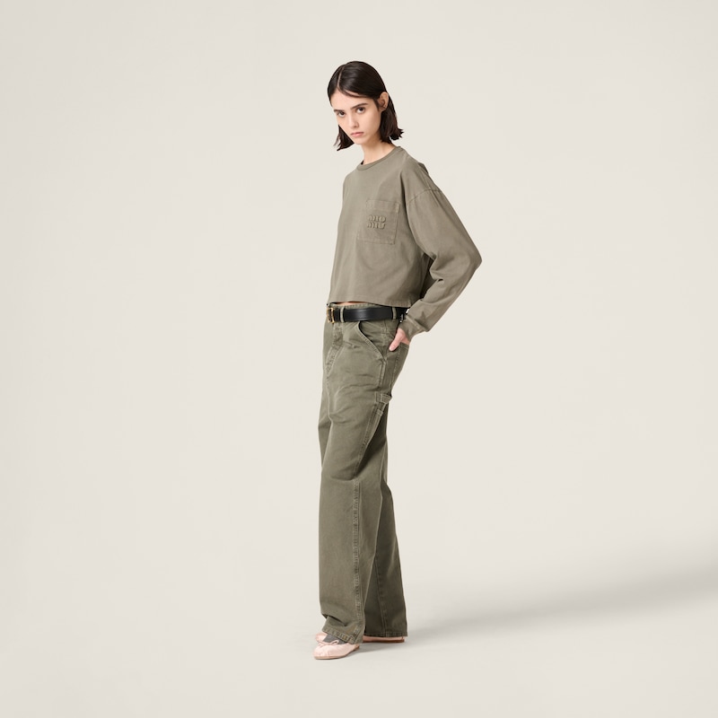 成衣染色平纹针织T恤