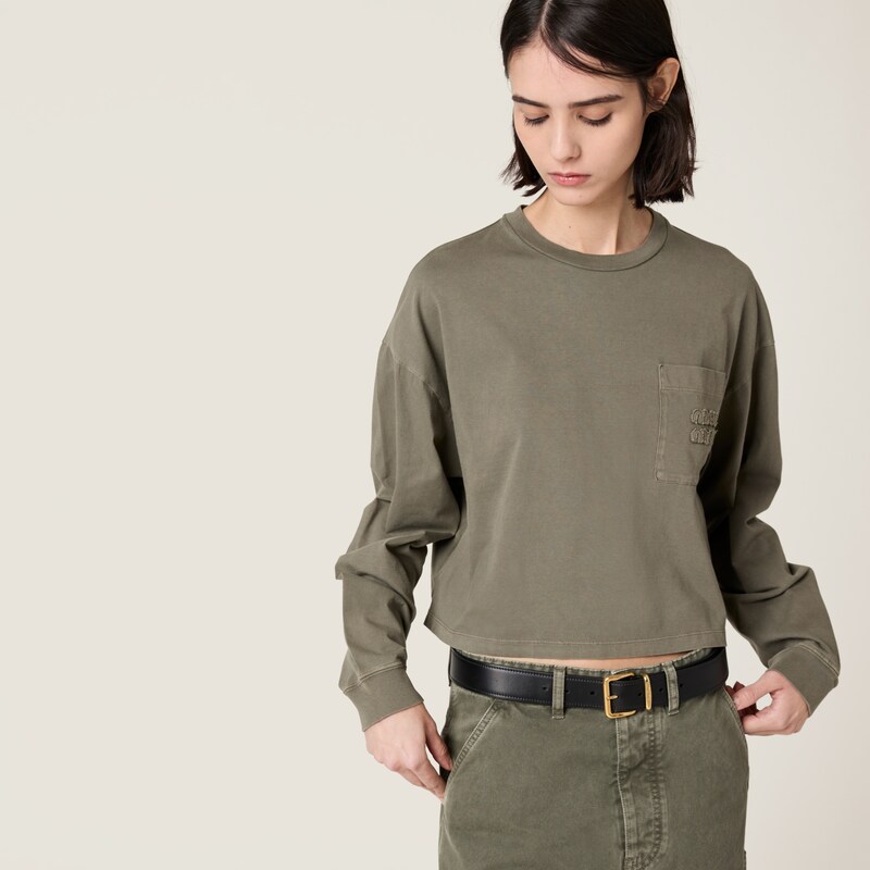 成衣染色平纹针织T恤