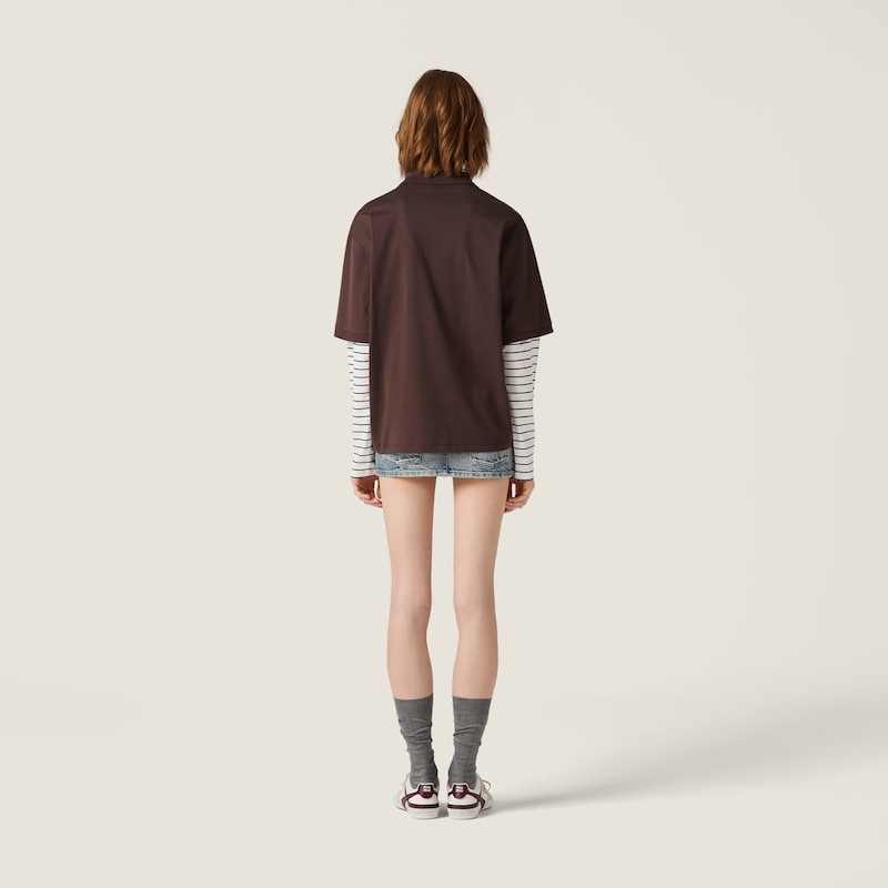 平纹针织马球衫