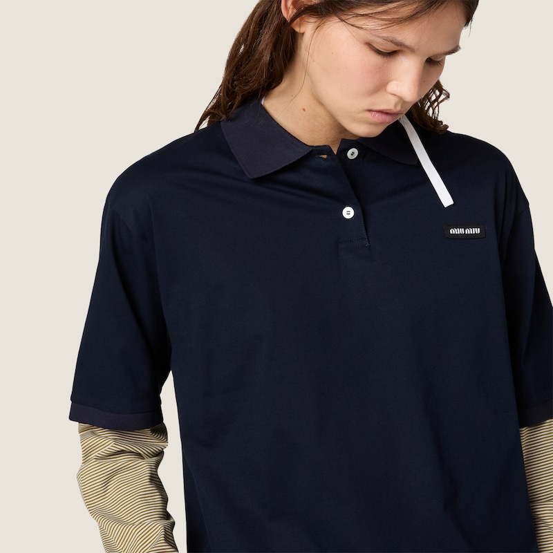 Poloshirt aus Jersey
