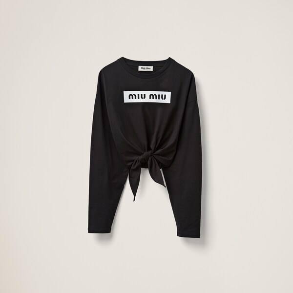 Miumiu 2026 V-neck Knitted Vest And  T-shirt Polyamide Wool
