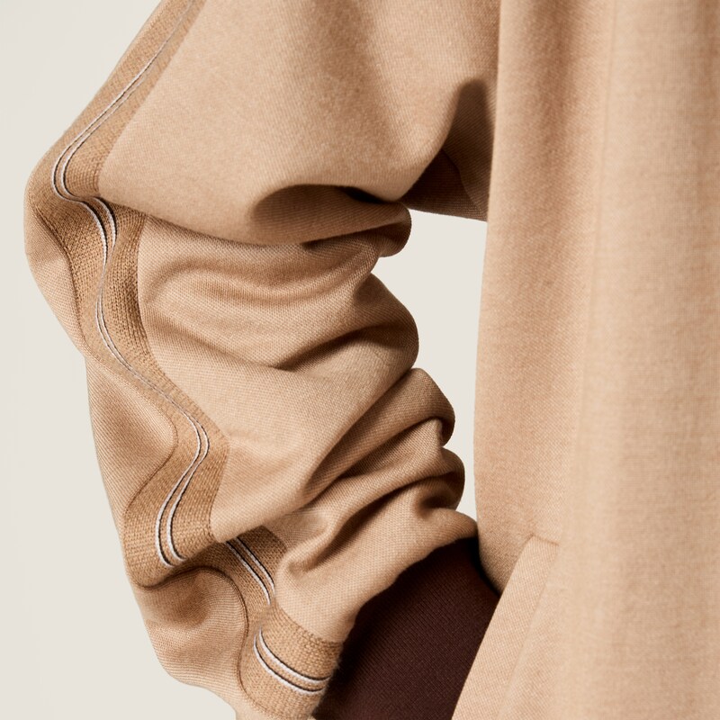 ジャージー ジッパー スウェットシャツ