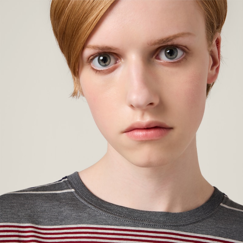 Striped jersey T-shirt