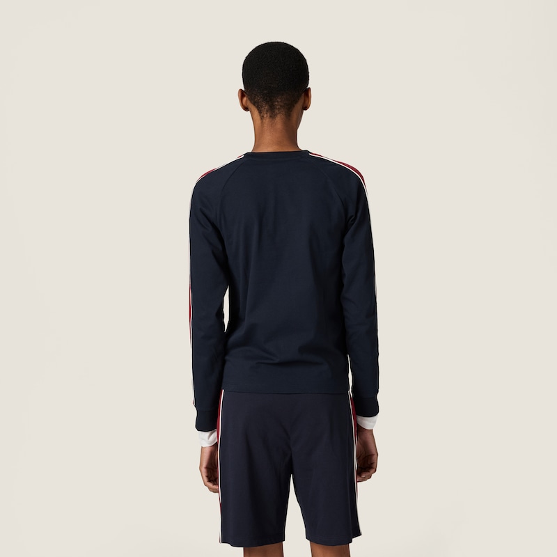 Camiseta de manga larga en punto de algodón