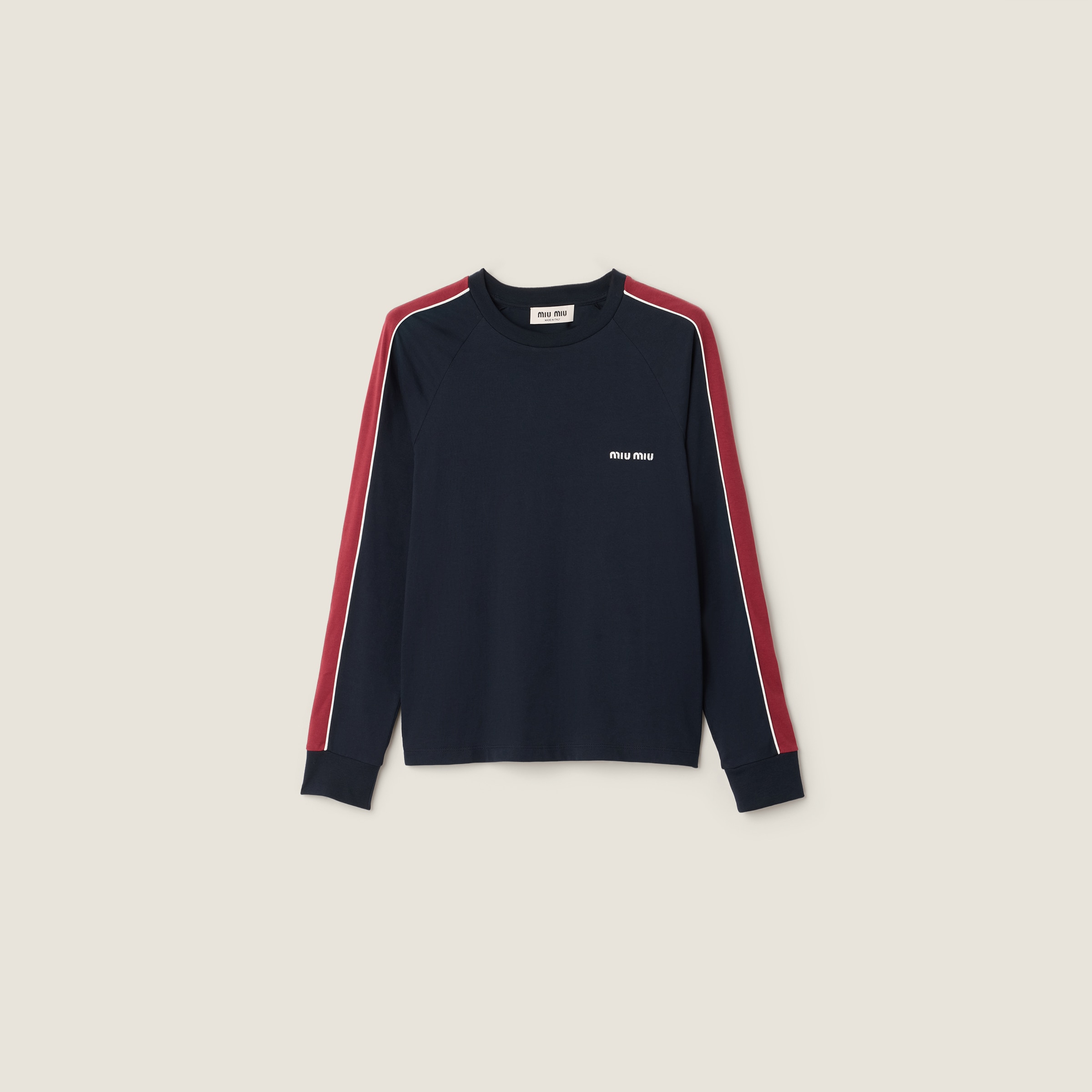 Long-sleeve cotton jersey T-shirt