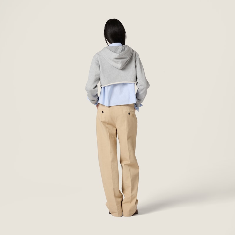 Cropped hoodie jacket