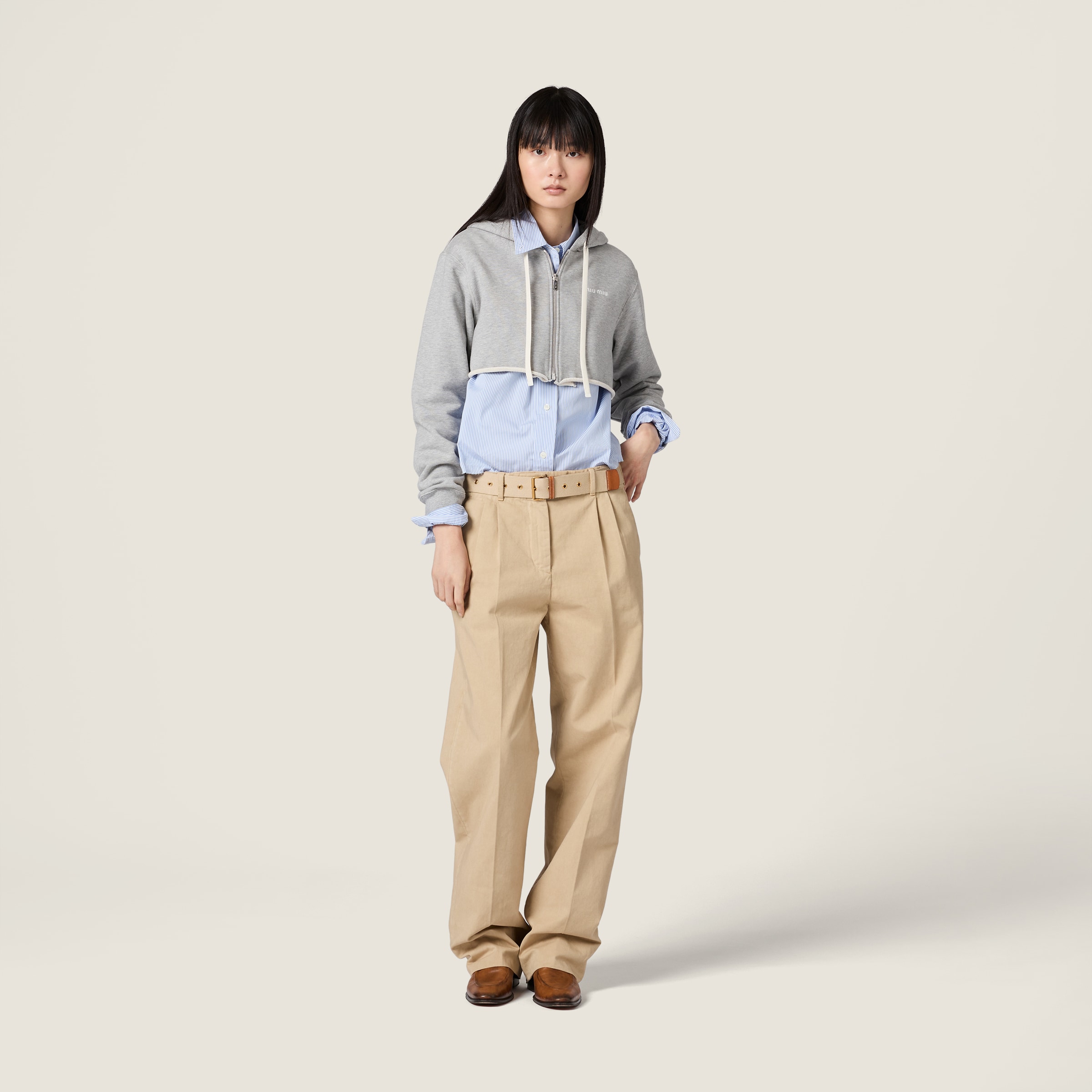 Cropped hoodie jacket - thumbnail 2