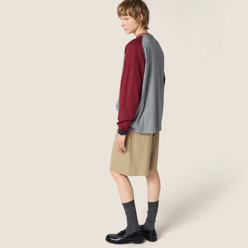 Camisa henley de punto de algodón