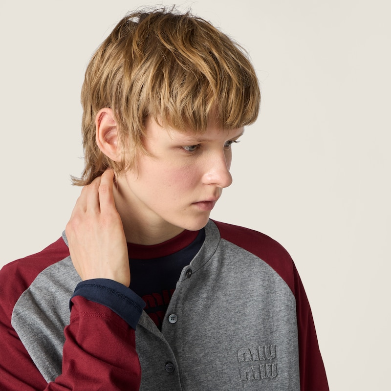 Camisa henley de punto de algodón