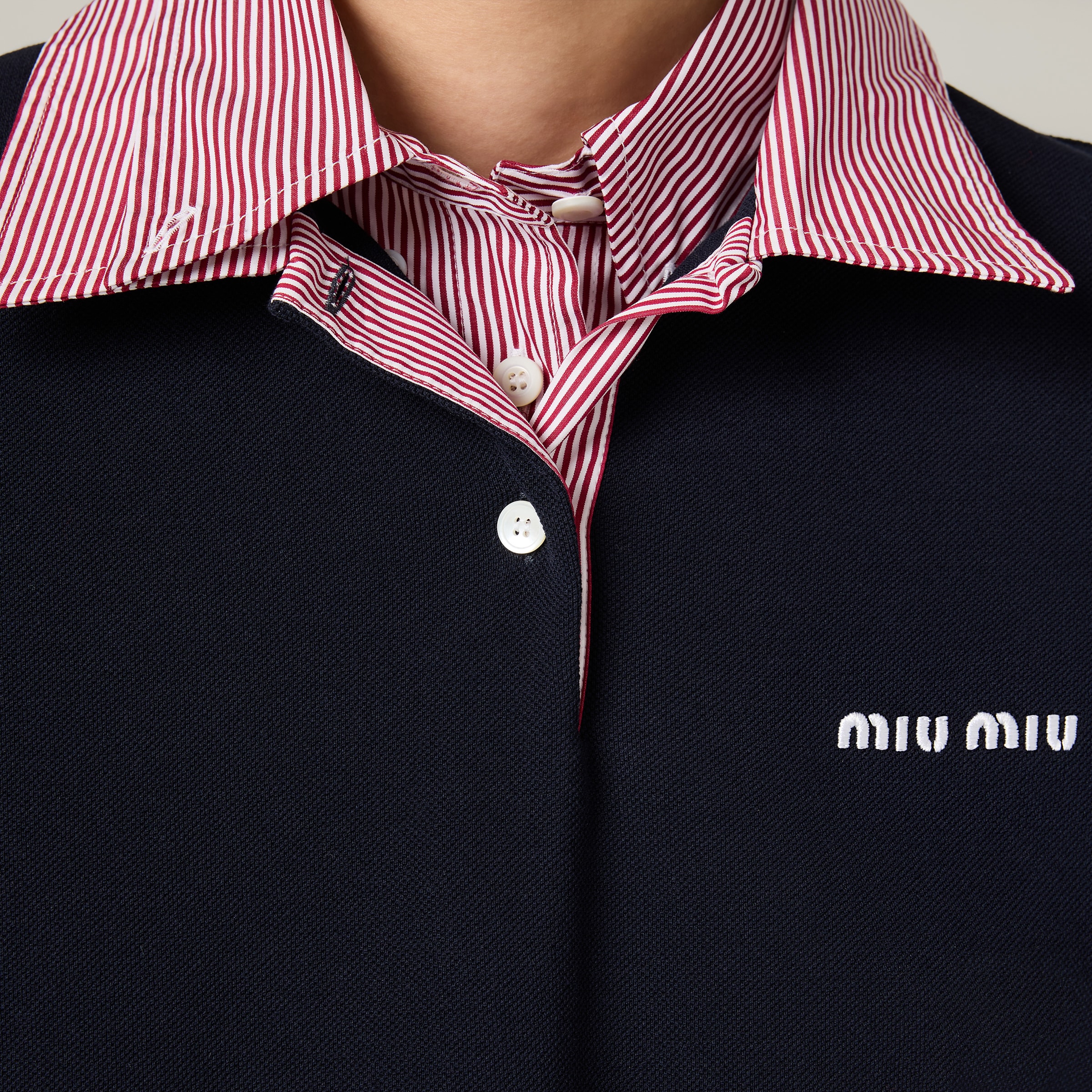 Cotton piqué polo shirt - thumbnail 4