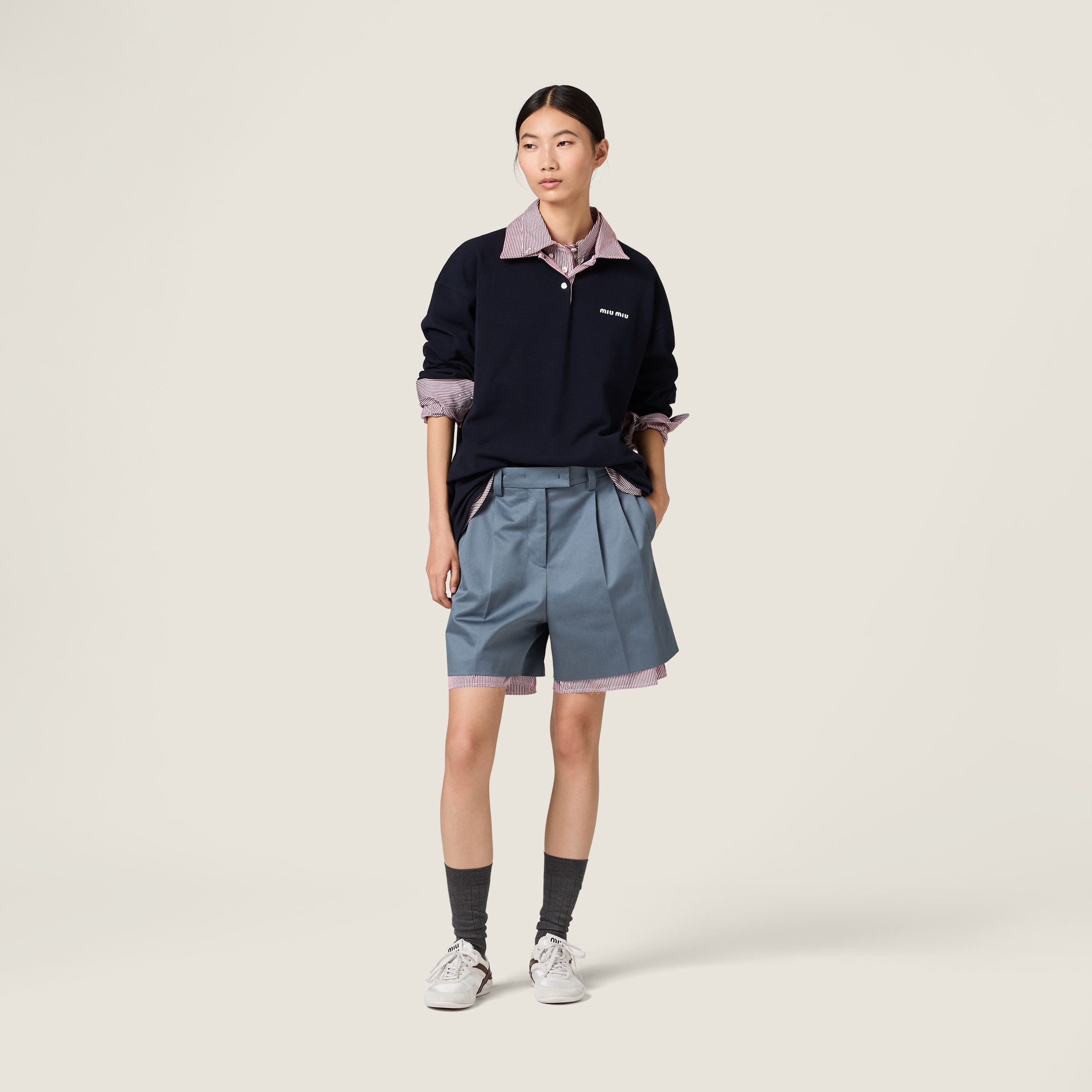 Cotton piqué polo shirt - thumbnail 2