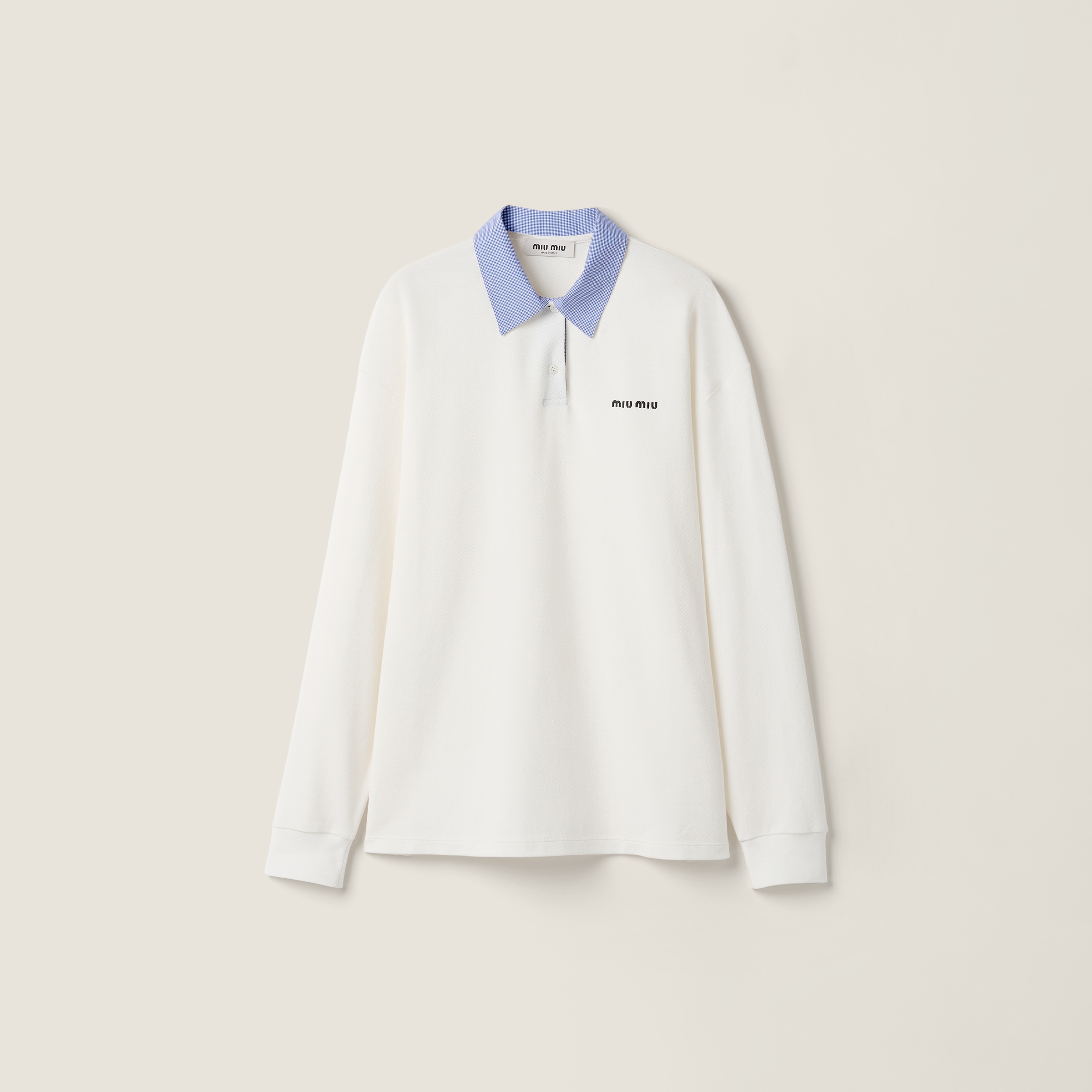 Cotton piqué polo shirt