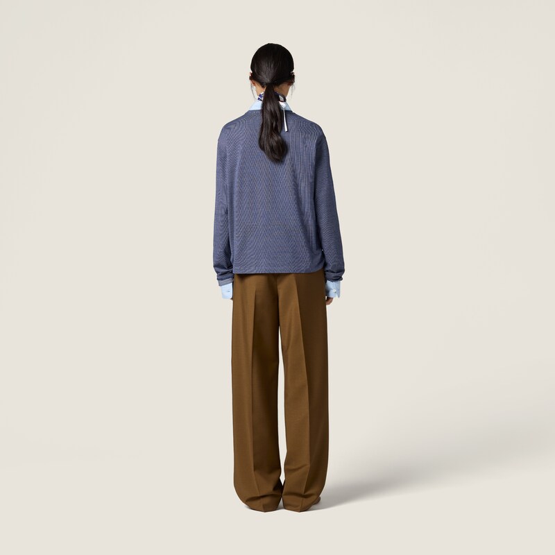 Jacquard jersey T-shirt