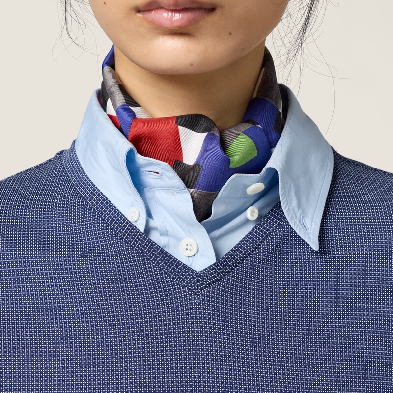 Jacquard jersey T-shirt