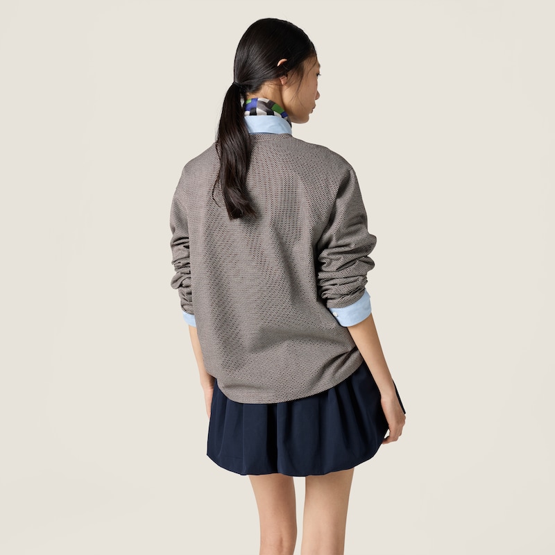 Jacquard jersey T-shirt