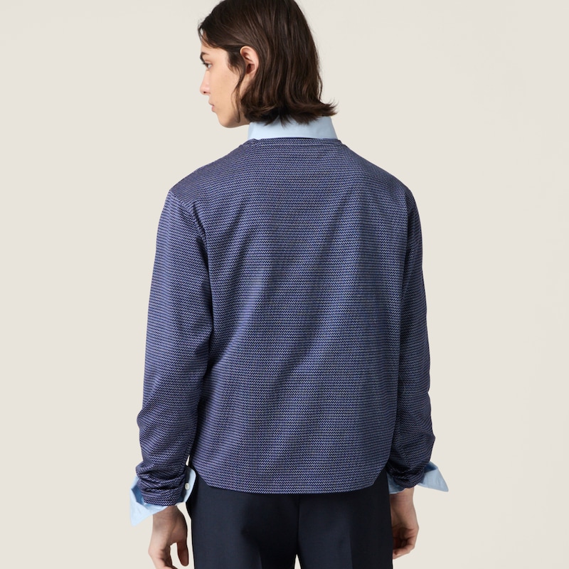 Jacquard jersey T-shirt