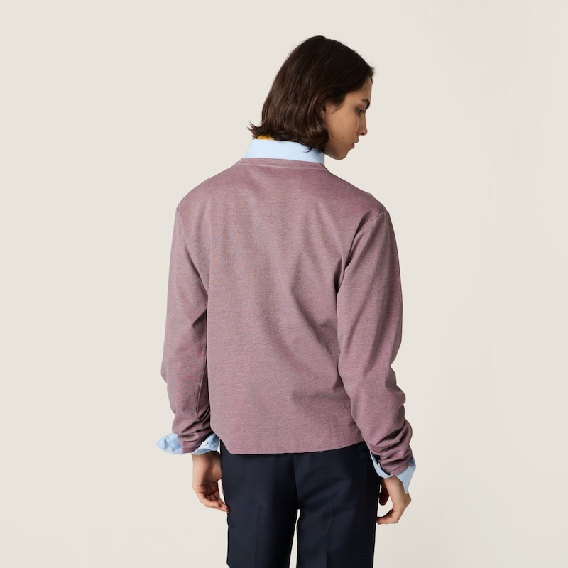 Jacquard jersey T-shirt