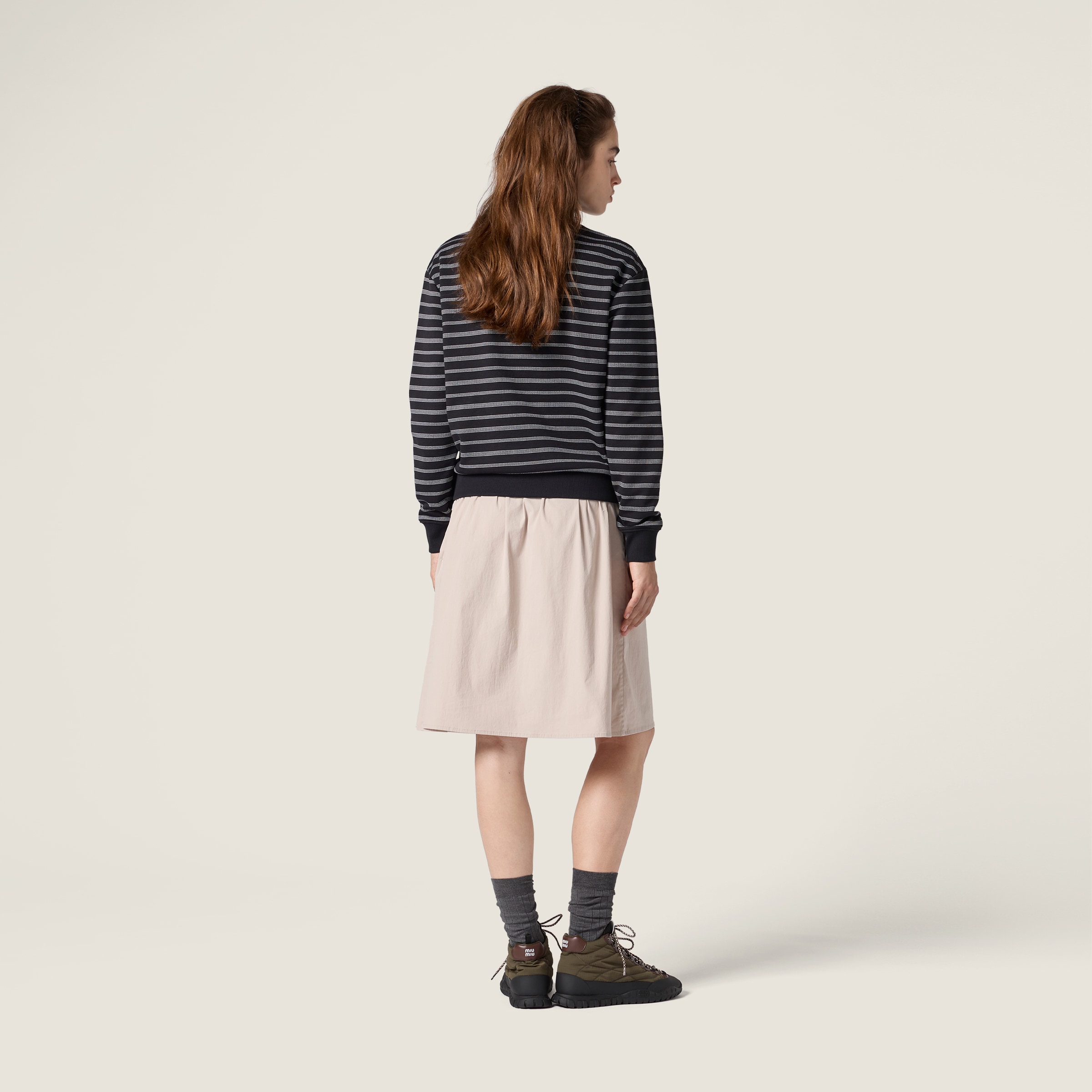 Cotton sweatshirt jacket - thumbnail 3