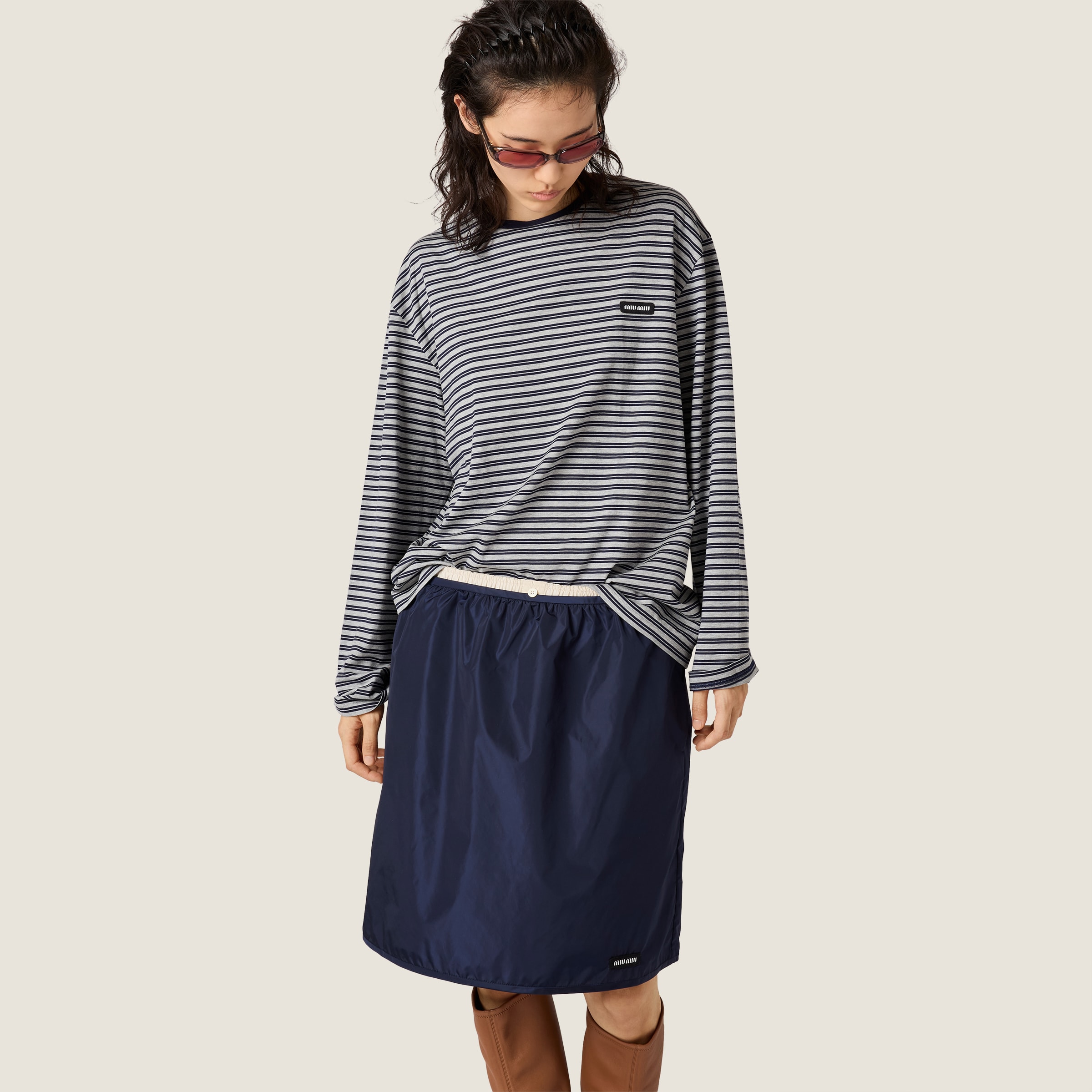 Striped jersey T-shirt - thumbnail 6