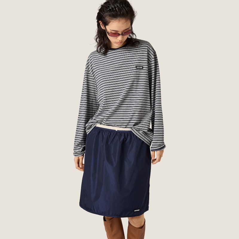 Striped jersey T-shirt
