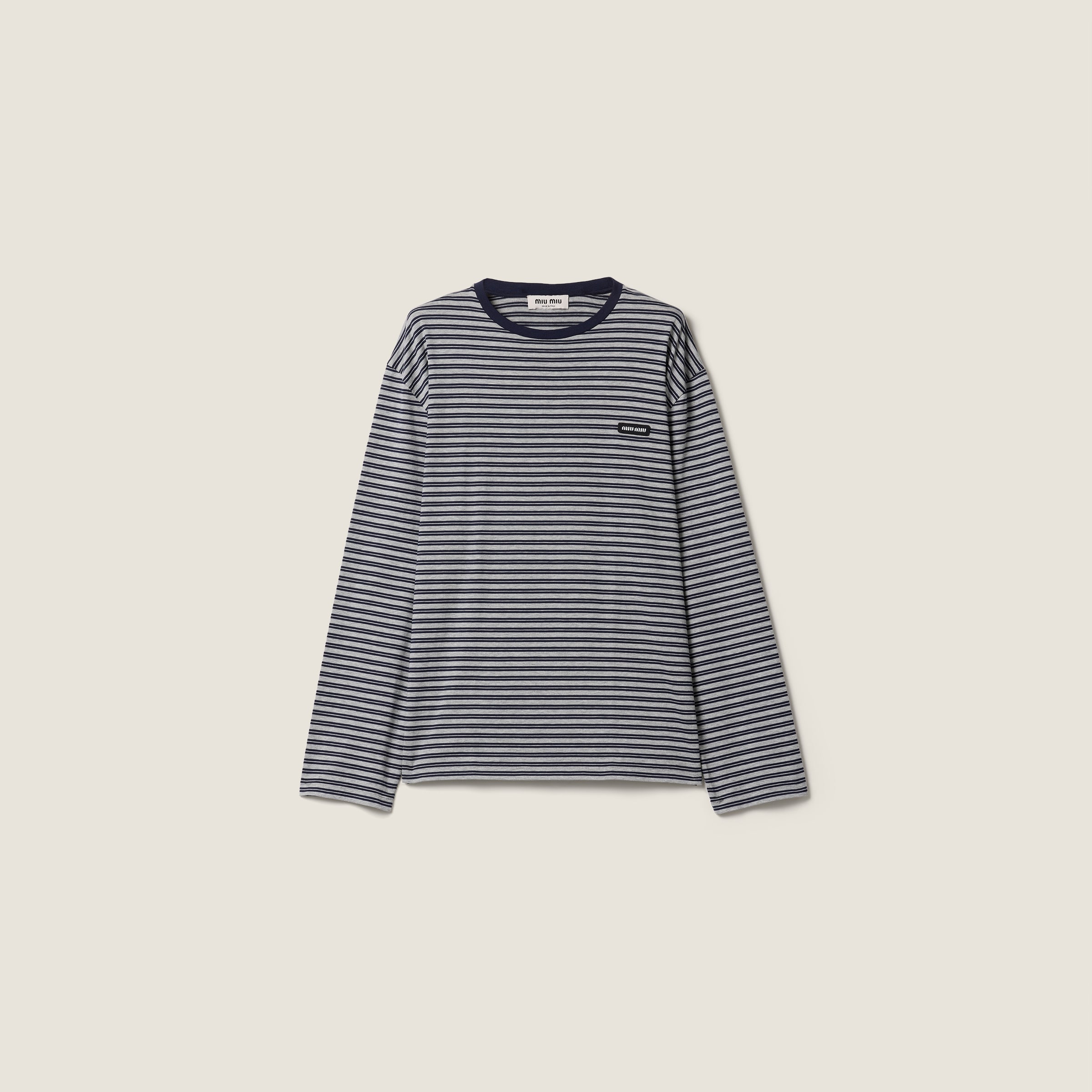 Striped jersey T-shirt