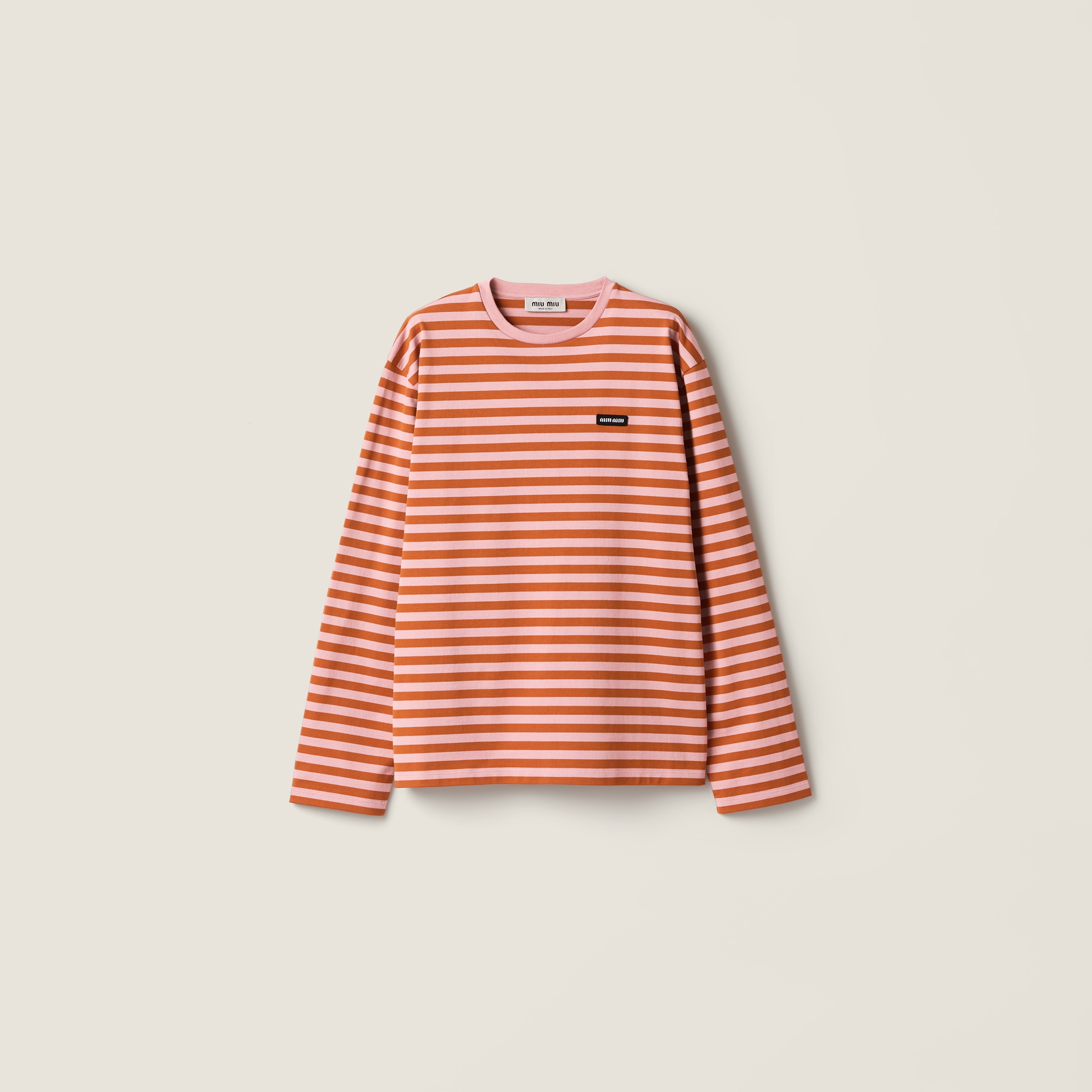Jersey T-shirt by Miu Miu