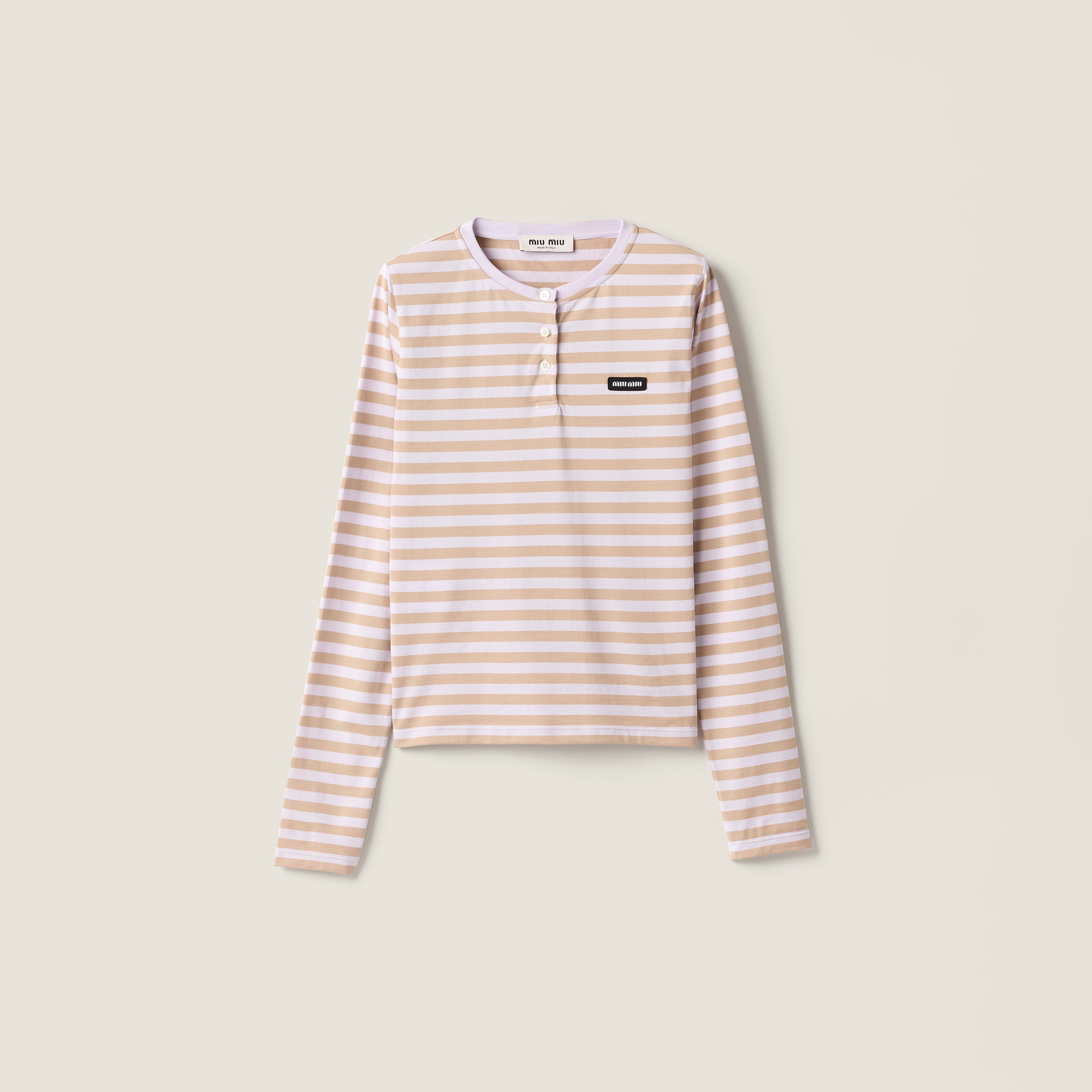 Jersey T-shirt by Miu Miu
