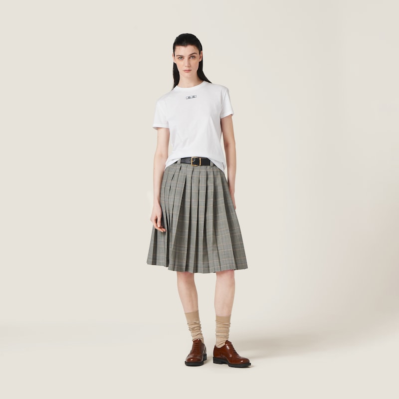 자수 코튼 저지 티셔츠