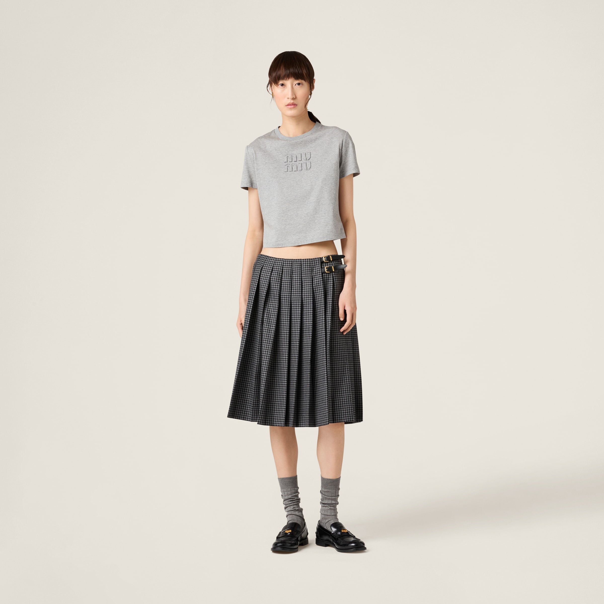 MIU MIU COTTON JERSEY T-SHIRT