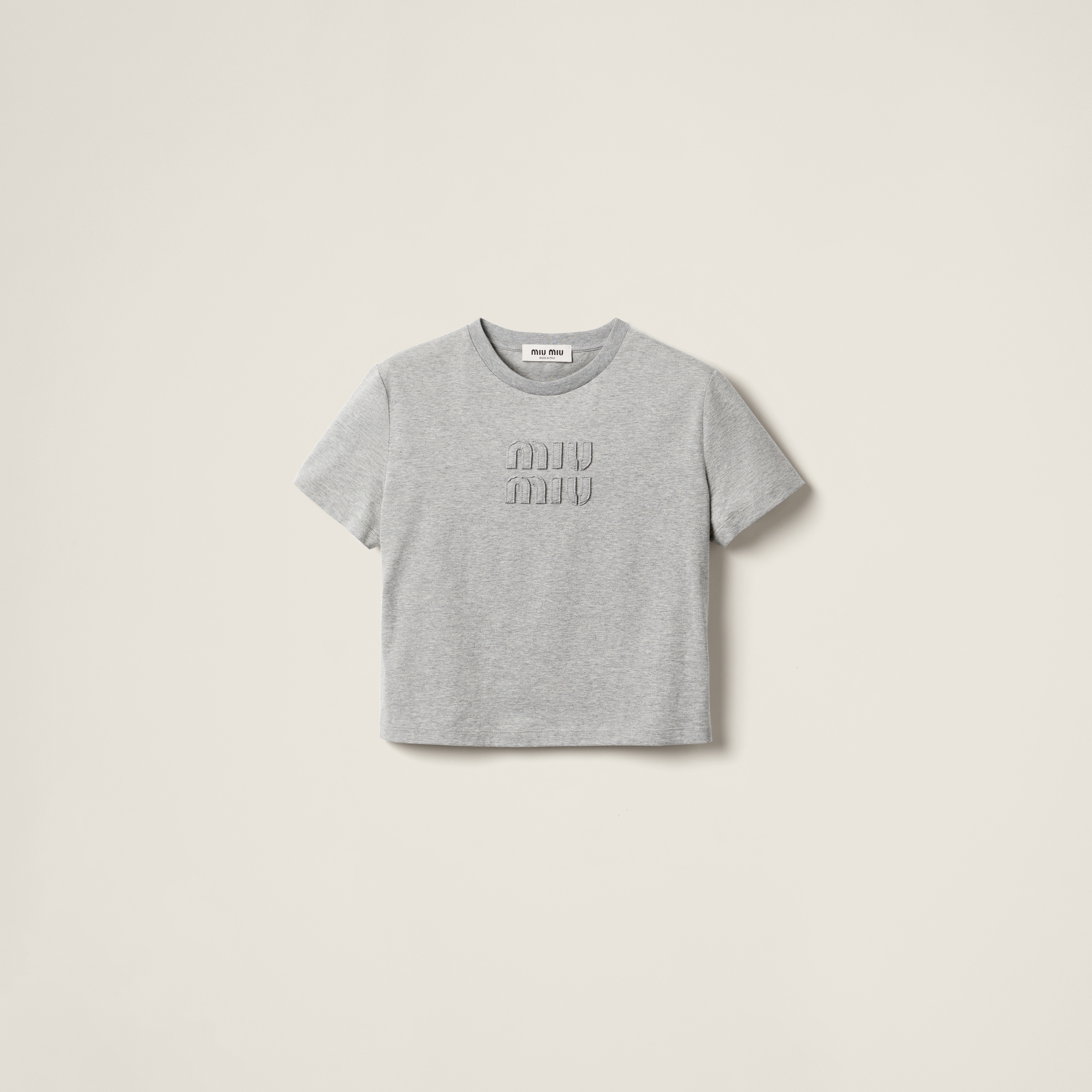 MIU MIU COTTON JERSEY T-SHIRT