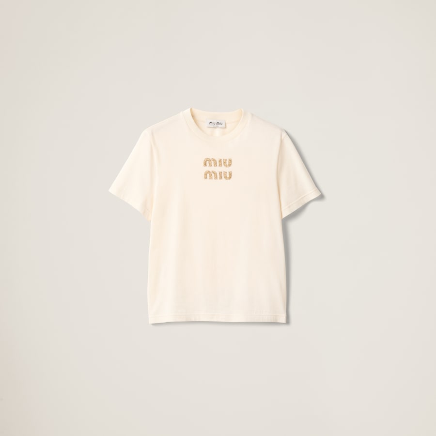 レビュー高評価アイテム特集｜ファッション通販 Natural Jersey Miu Miu | T-shirt トップス