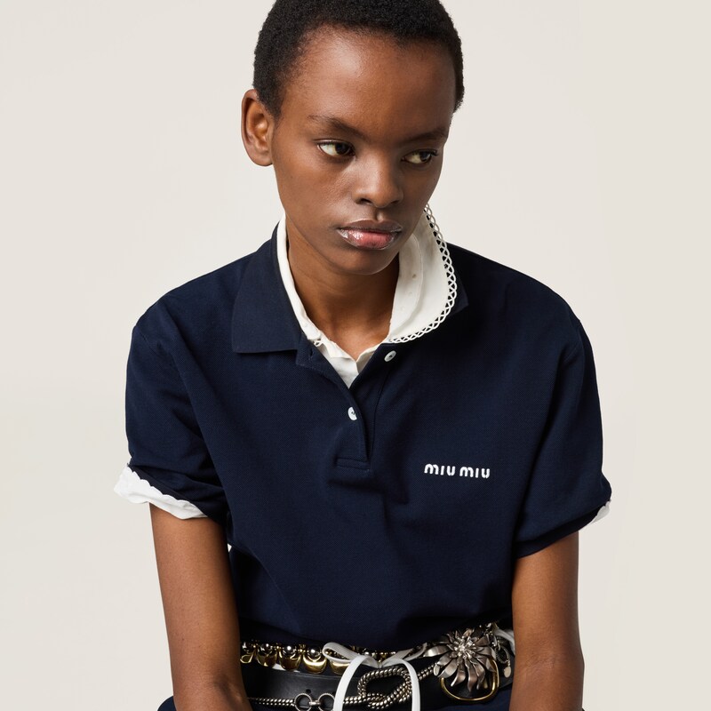 Poloshirt aus Baumwoll-Piqué