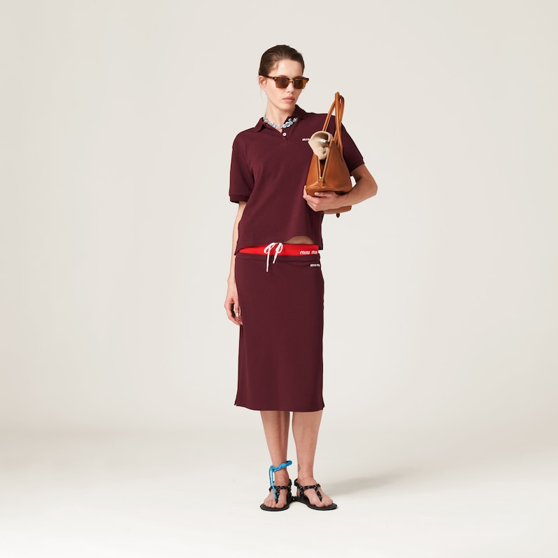 Cotton piqué polo shirt