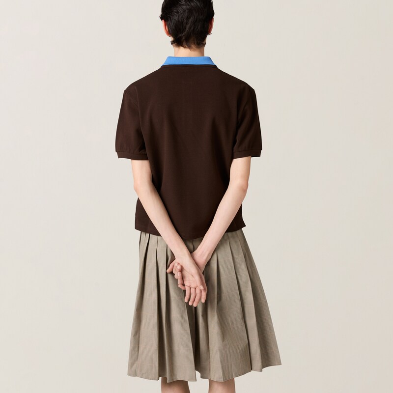 Cotton piqué polo shirt