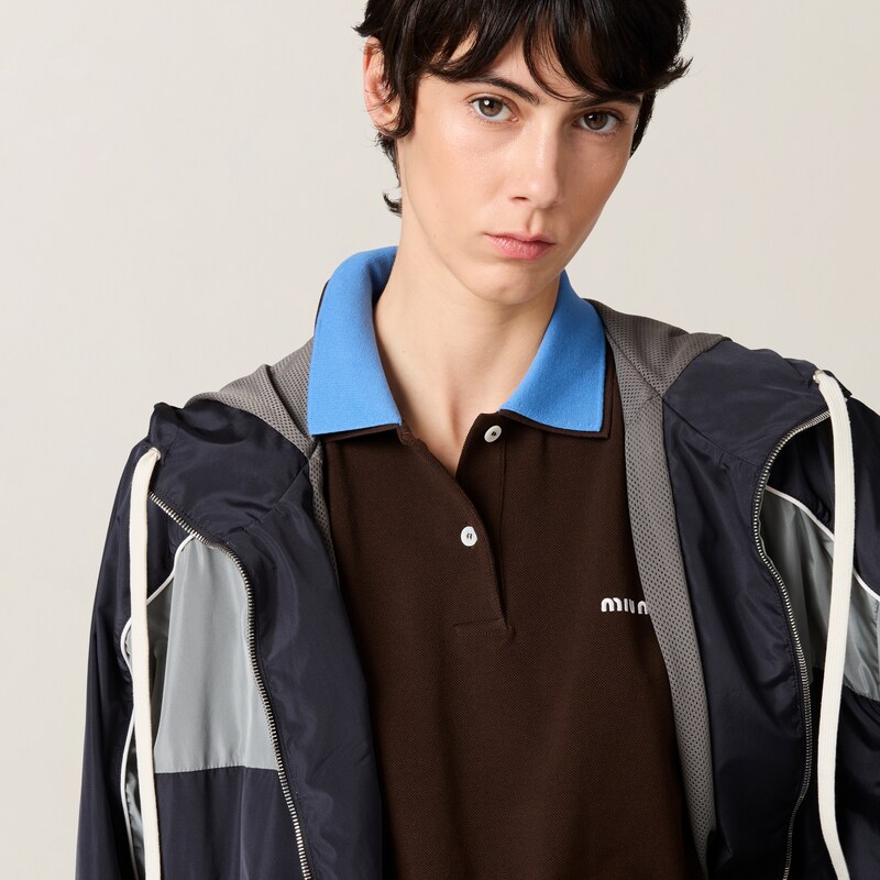 Cotton piqué polo shirt