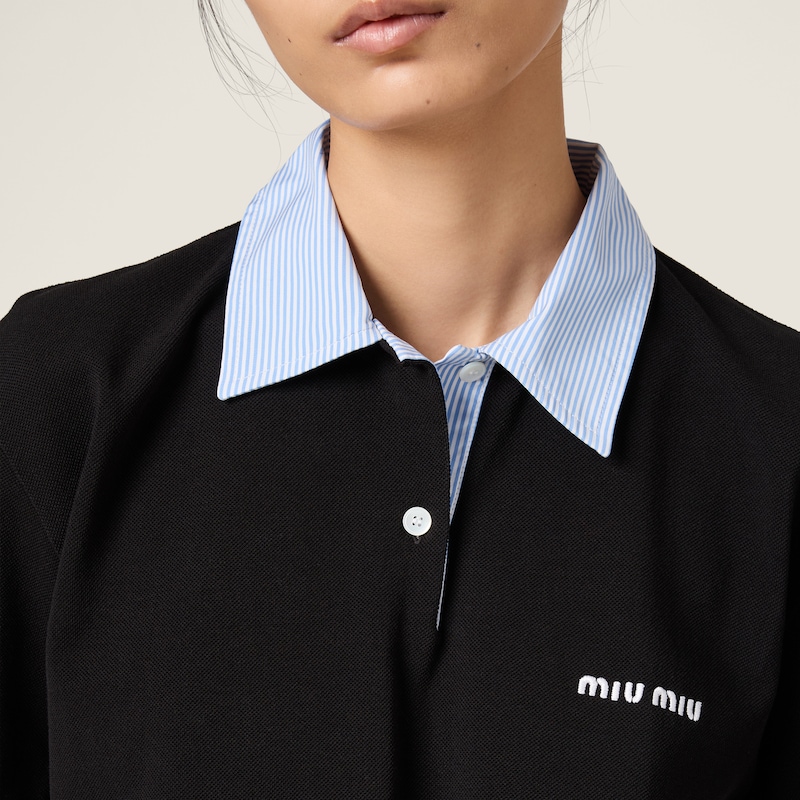 Cotton piqué polo shirt