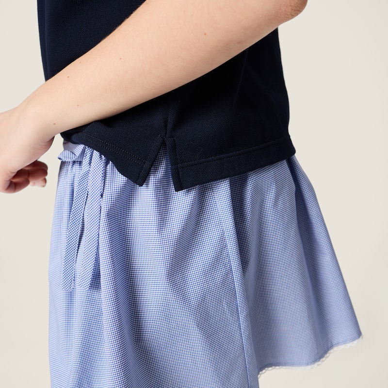 Cotton piqué polo shirt