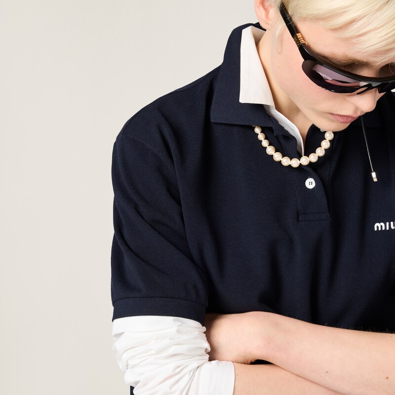 Polo de punto y piqué