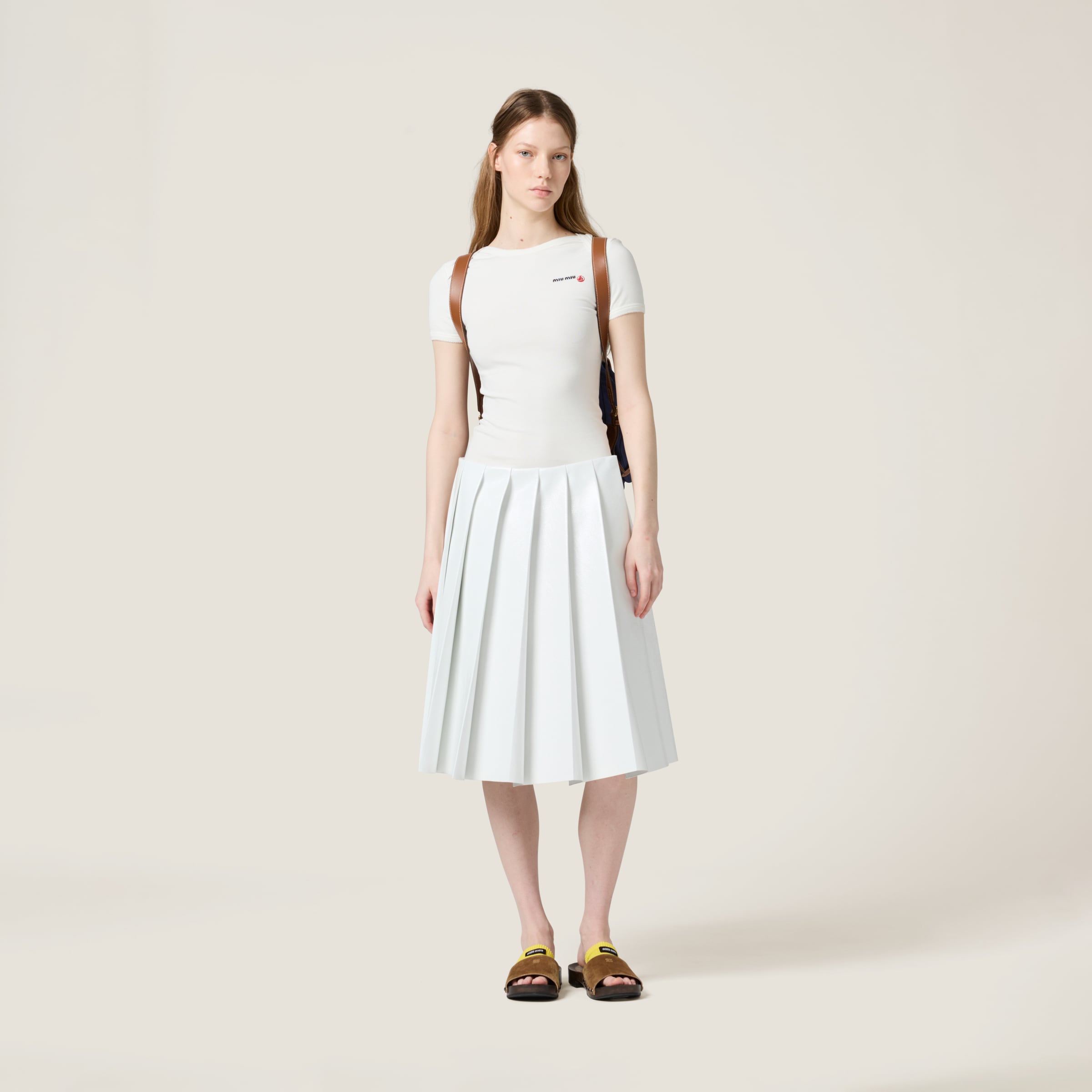 White Petit Bateau X Miu Miu Stretch Jersey Slim T-shirt White Petit Bateau X Miu Miu Stretch Jersey Slim T-shirt