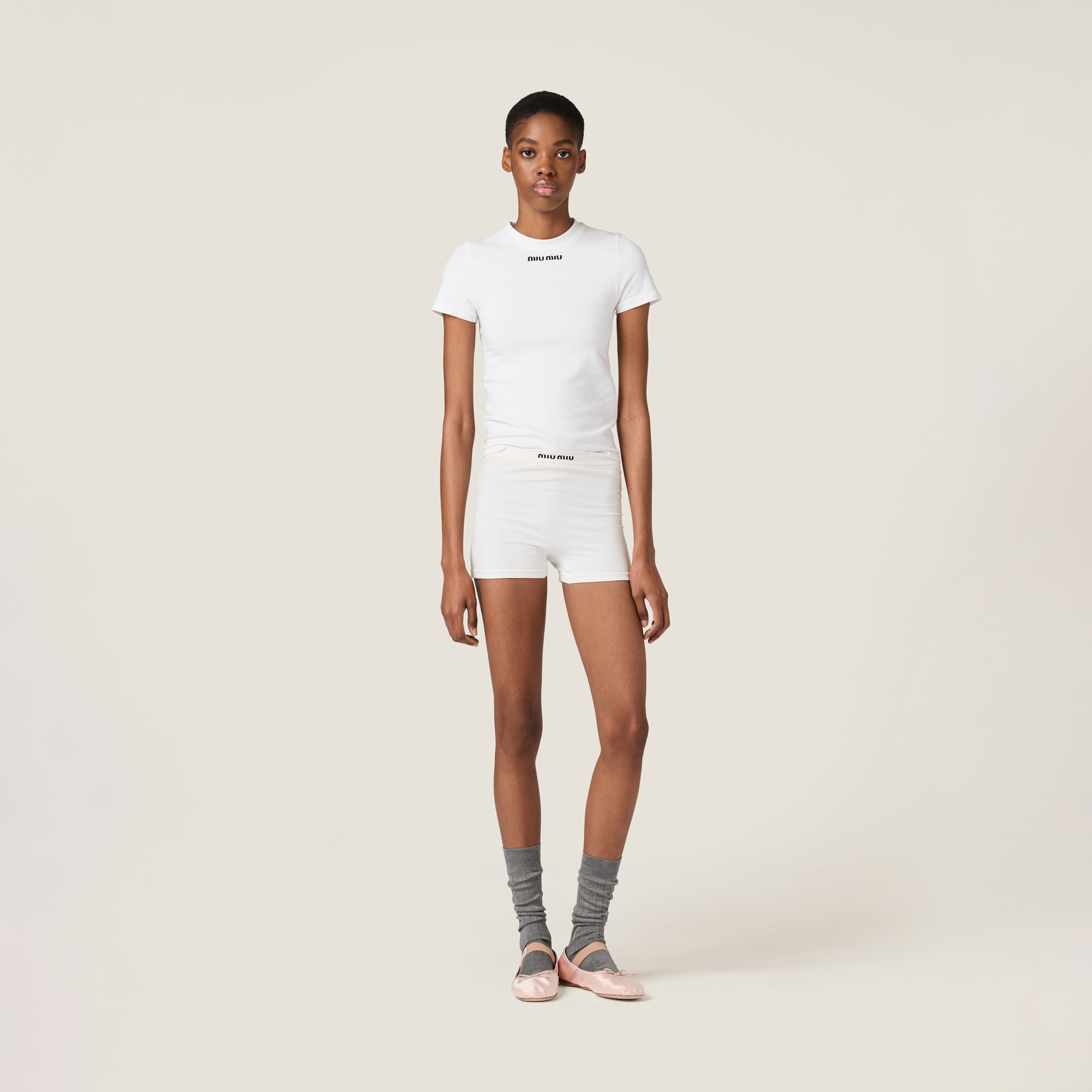 MiuMiu シームレスTシャツ 三越伊勢丹 | MIU MIU/ミュウミュウ通販 | シームレス メランジ