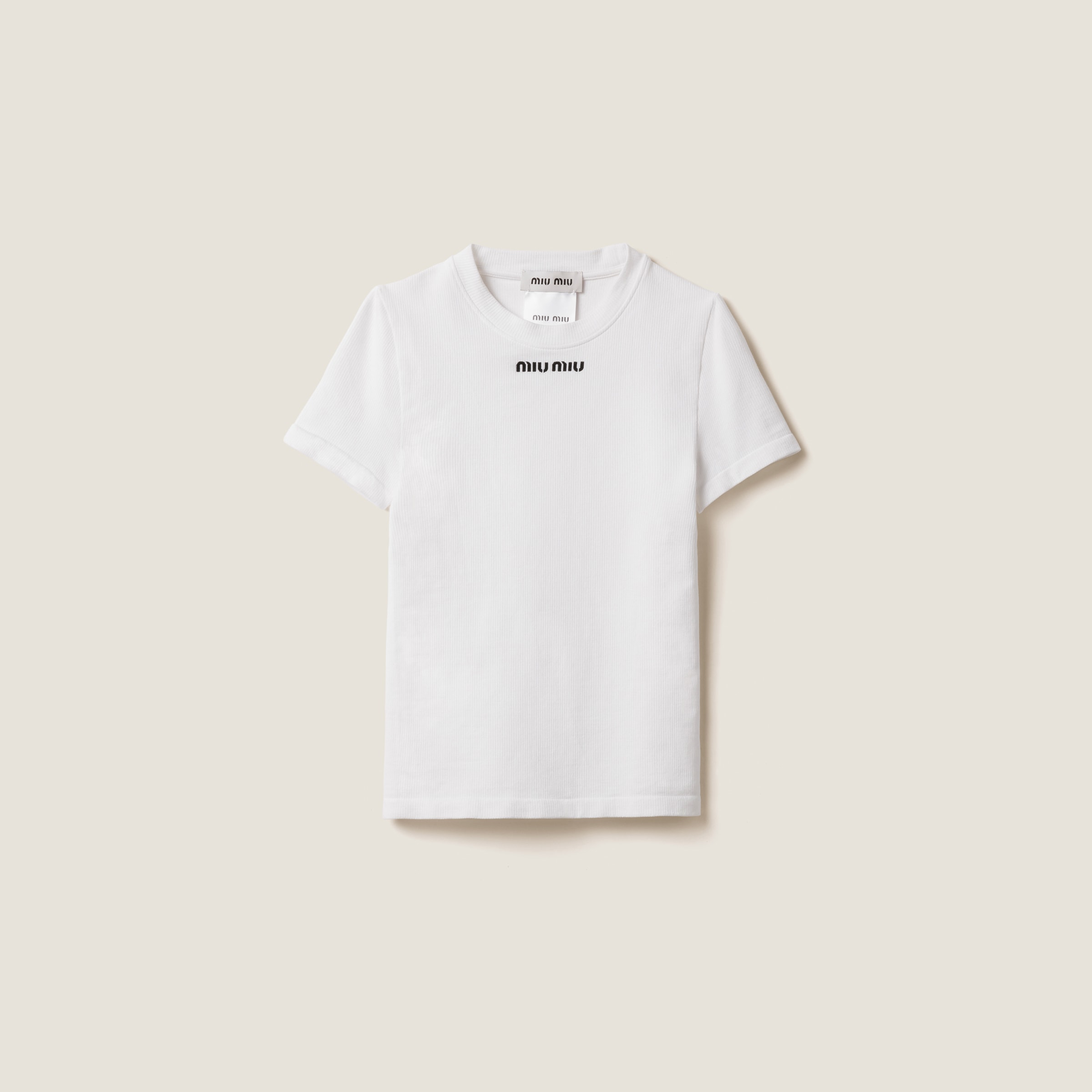 超人気の雑貨店 Tシャツ シームレス ホワイト | Miu Miu トップス
