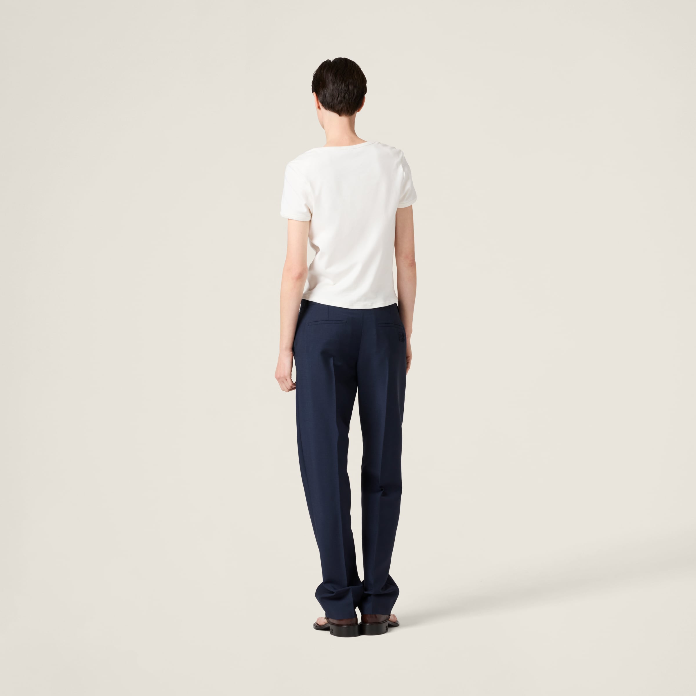 White/white Petit Bateau X Miu Miu Stretch Jersey Regular T White/white Petit Bateau X Miu Miu Stretch Jersey Regular T