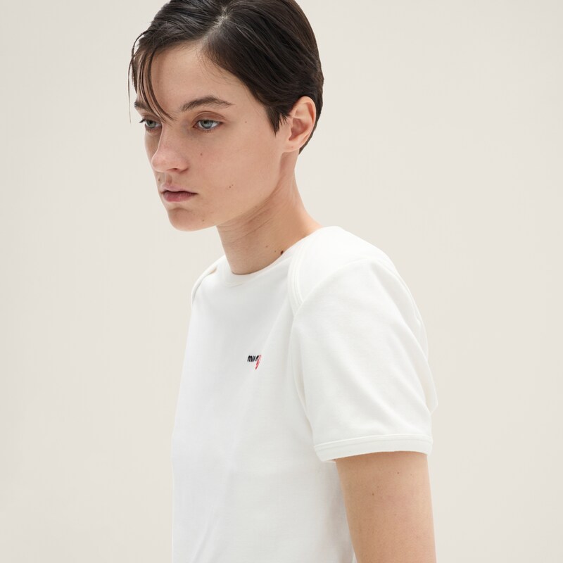 Petit Bateau X Miu Miu stretch jersey regular T-shirt