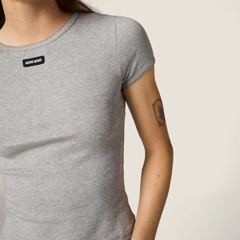 Ribbed T-shirt
