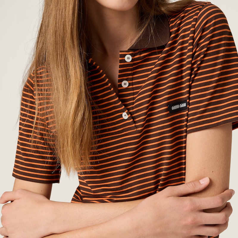 平纹针织马球衫