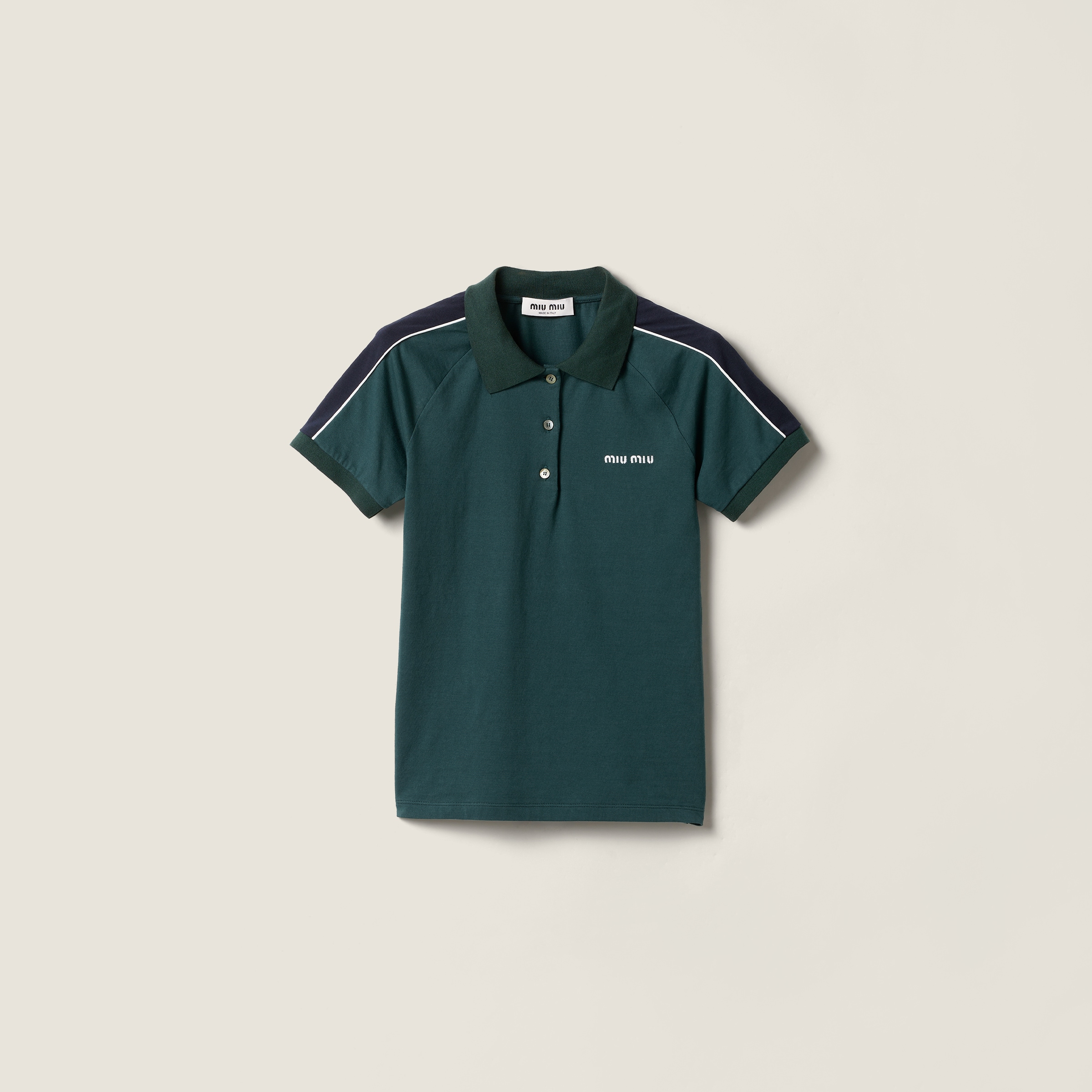 Cotton jersey polo shirt