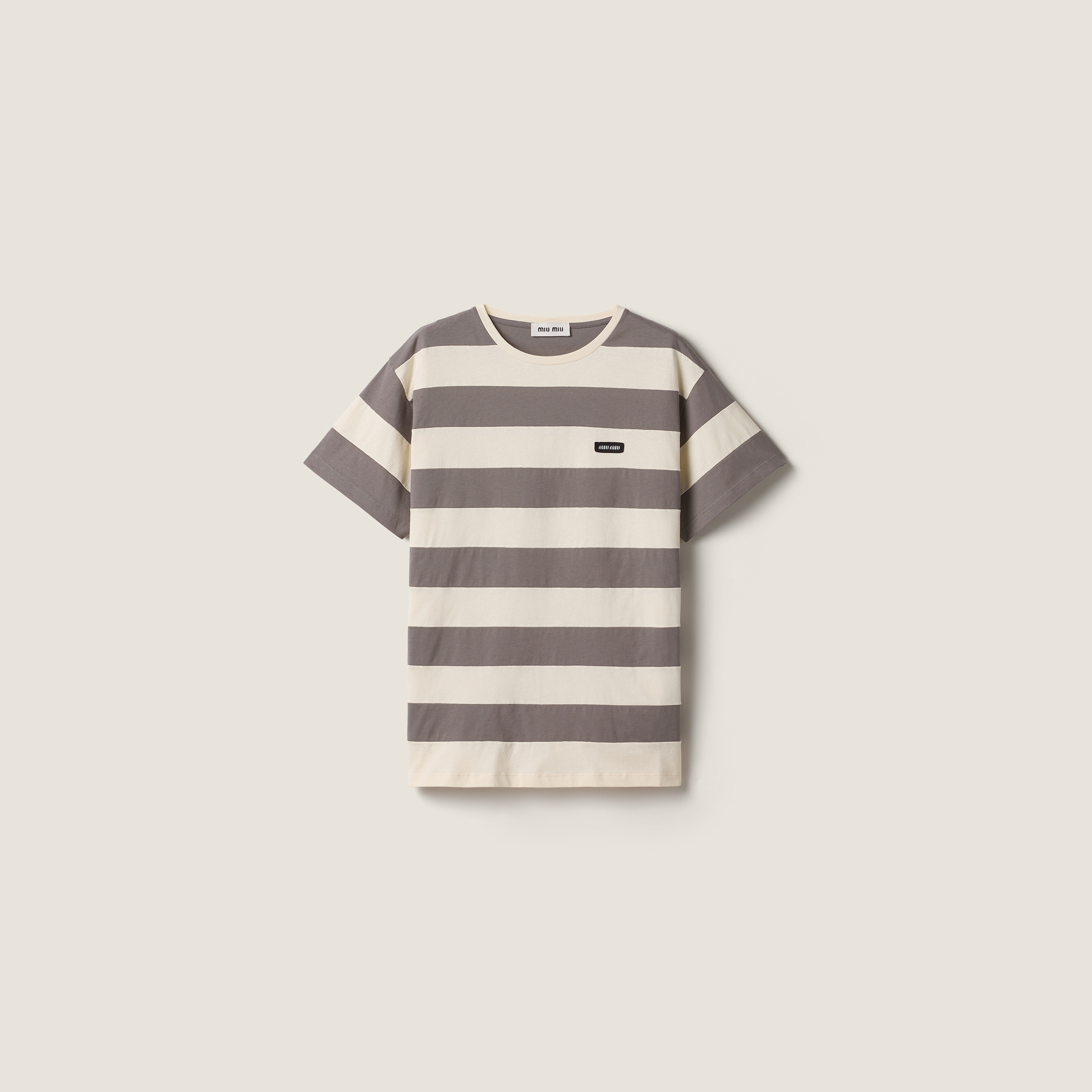 Striped jersey T-shirt from Miu Miu - $1,200
