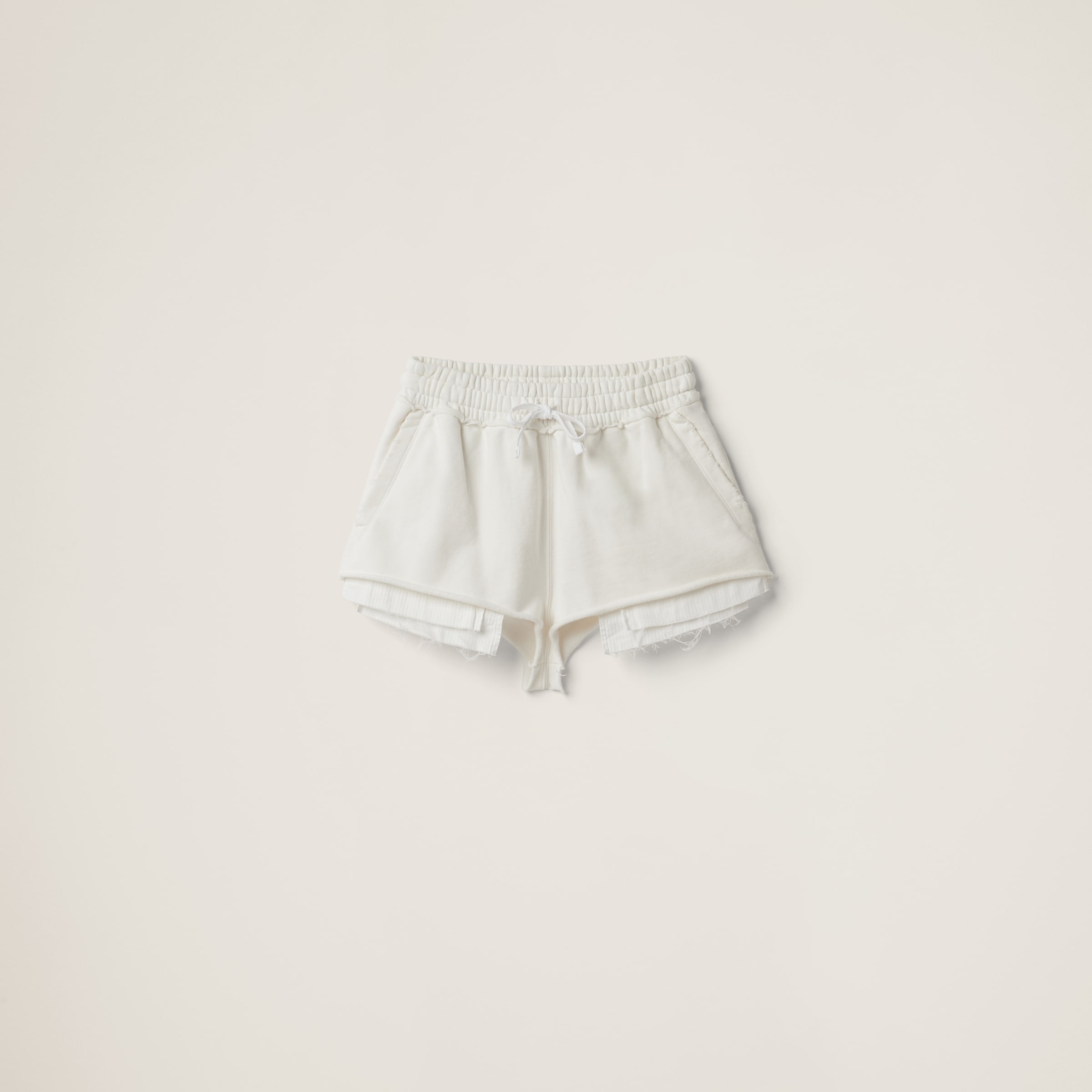 White embroidered shorts sale